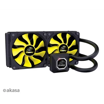 Akasa Venom A20 All-in-One-væskekøler 240 mm 2x120 mm blæsere hvid LED