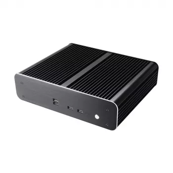 Akasa Euler TX blæserløst Thin Mini-ITX-kabinet - aluminium - sort