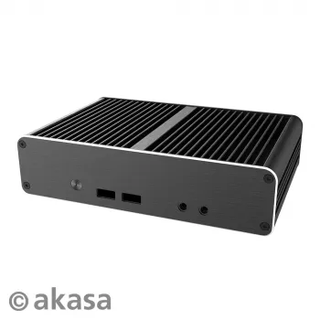 Akasa Newton CAC fanløst kabinet til Intel NUC 11. gen Atlas Canyon (sort)