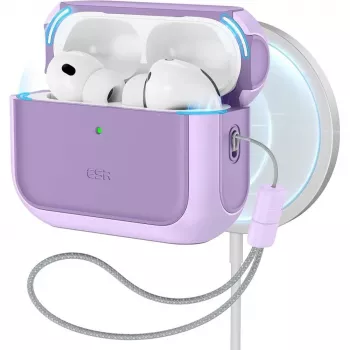 ESR Orbit HaloLock MagSafe-cover til Apple AirPods Pro 3, lavendel