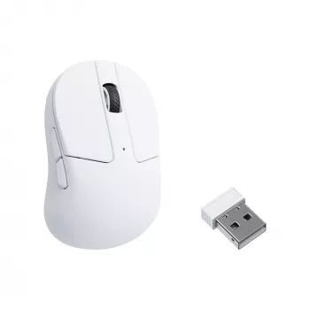 Keychron M4-A24 PixArt 3950 8K Trådløs Gaming-mus hvid