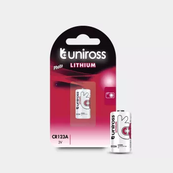 Uniross Lithium CR123A Batteri 3V 1500mAh