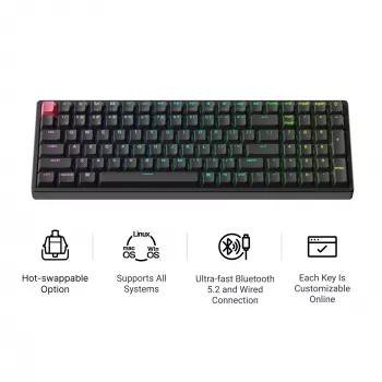Keychron K4X-J1 96% Red Switch RGB Hot-Swap mekanisk tastatur