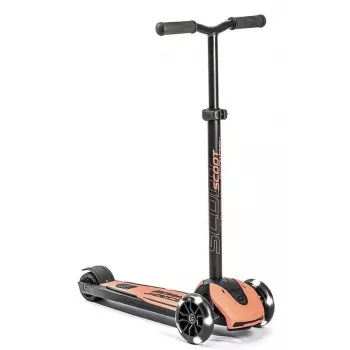 Scoot & Ride Highwaykick 5 LED Peach 3-hjulet løbehjul
