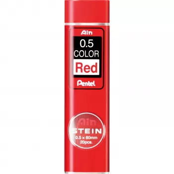 Pentel AIN STEIN Røde miner til teknisk pen 0,5 mm Brillant farve