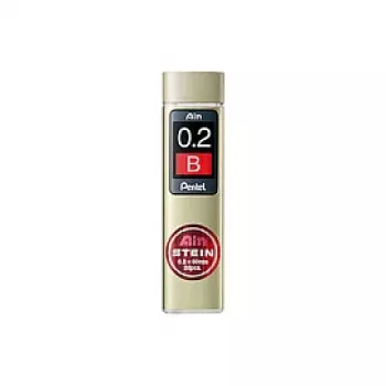 Pentel Ain Stein Mekanisk mineblyant Mine 0,2 mm Hårdhed B 20 miner sort