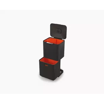 Joseph Joseph Totem Max 60L sort affalds- og genbrugsbeholder