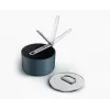 Joseph Joseph Space 19 cm kasserolle med låg og sammenklappeligt håndtag, aluminium, keramisk slip-let belægning, midnatsblå (45038)