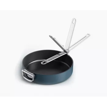 Joseph Joseph Space Fold Handle keramisk slip-let 28 cm blå stegepande