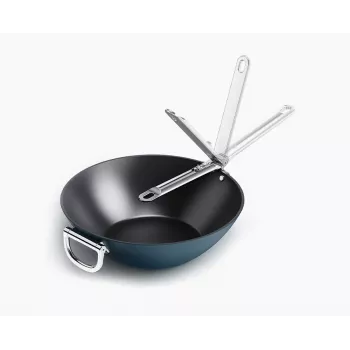 Joseph Joseph Space foldehåndtag keramisk non-stick wok 32 cm blå