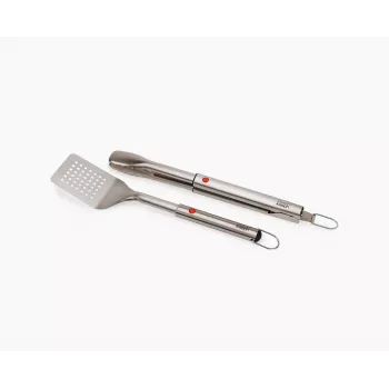 Joseph Joseph GrillOut 2-delt BBQ-vender og tangsæt, grå/rustfrit stål