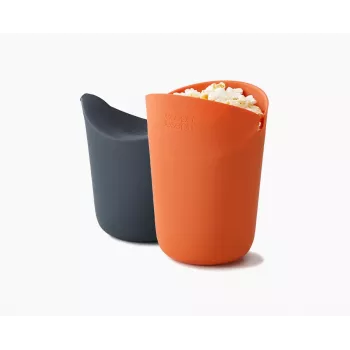 Joseph Joseph M-Cuisine 2-delt orange mikrobølge-popcornmaker-sæt
