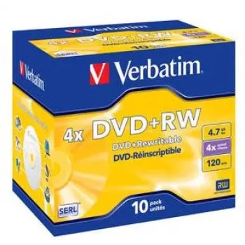 Verbatim DVD+RW 4,7 GB 4x 5-pak jewel case