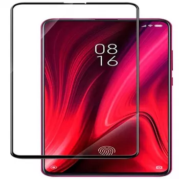 Evelatus Xiaomi Mi 9T Pro 2.5D sort Ramme (Full Glue) Hærdet Glas Skærmbeskytter