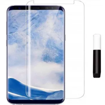 Evelatus Samsung Galaxy S8 Plus klar glas UV + lim skærmbeskytter