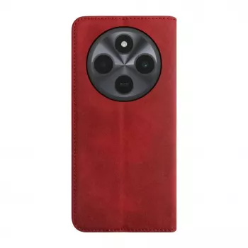 Evelatus Xiaomi Redmi 14C 4G/ 14C 5G / Redmi A4 / POCO C75 PU læder Book Case rød
