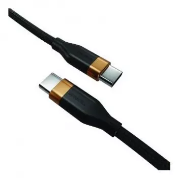 2-Power 1m USB-C til USB-C 60W lade- og datasynkroniseringskabel sort