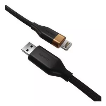 DURACELL 1m USB-A til Lightning kabel hvid MFi-certificeret