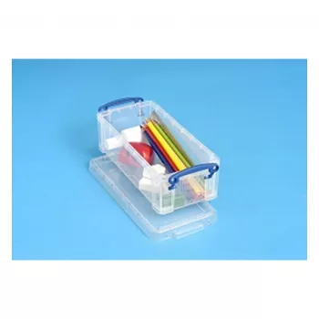 Really Useful Boxes 0.9C opbevaringsboks - transparent - 0,9 liter - rektangulær - polypropylen