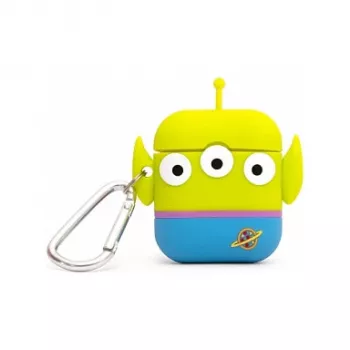 ThumbsUp! PowerSquad 3D Silikone AirPods Cover, Alien, blå/hvid/gul