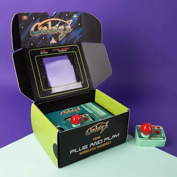 FIZZ CREATIONS Retro Arcade Galaga Plug & Play Wireless Console with 2 Controllers