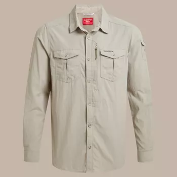 Craghoppers NosiLife Adventure LS Shirt III - Parchment - Size S