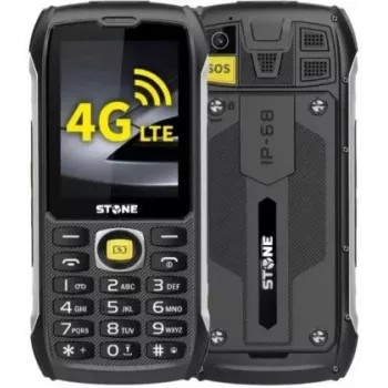eSTAR Stone 4G robust mobiltelefon - sort/orange