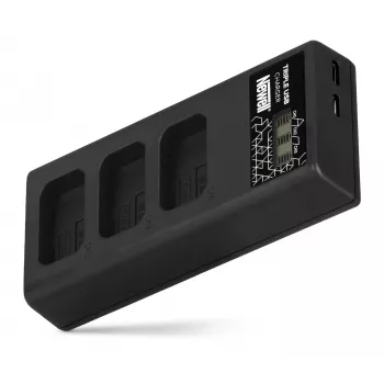 Newell CD-USB-C trekanals batterioplader til Sony NP-FW50