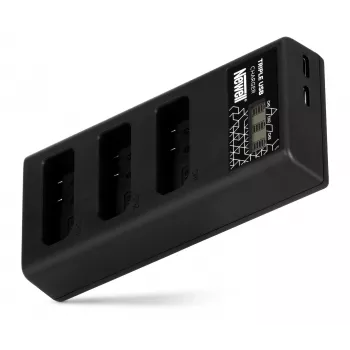 Newell CD-USB-C 3-kanals batterioplader til Nikon EN-EL14
