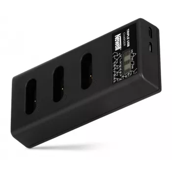 Newell CD-USB-C trekanals batterioplader til Sony NP-BX1-batterier