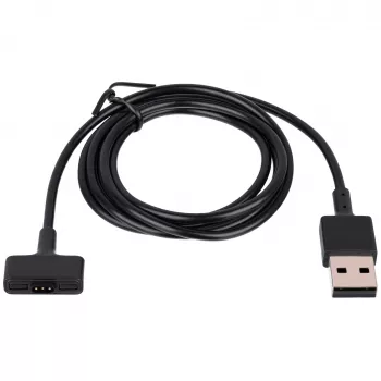 Akyga AK-SW-23 magnetisk USB-ladekabel til Fitbit Ionic, 1 m, sort