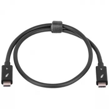 Akyga AK-USB-33 USB-C til USB-C Thunderbolt-kabel, 40 Gbit/s, 100 W, 0,5 m, sort