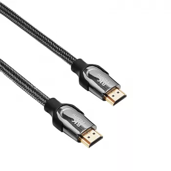 Akyga AK-HD-15S HDMI 2.1-kabel, afskærmet, kobber, flettet, 48 Gbit/s, 8K@60Hz / 4K@120Hz, 1,5 m