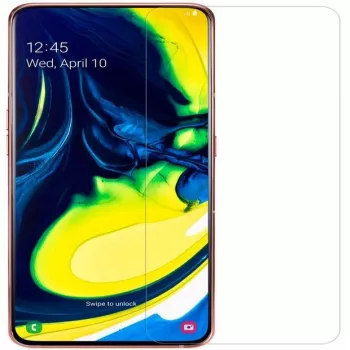 Evelatus Samsung Galaxy A80 0,33 mm Flad Klar Panzerglas Skærmbeskyttelse med Japan-Klæber og Antistatisk Belægning