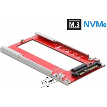 DeLOCK U.2 til M.3 / NF1 Konverter - PCIe 4.0 NVMe Adapter, SFF-8639 til SFF-8611/8612