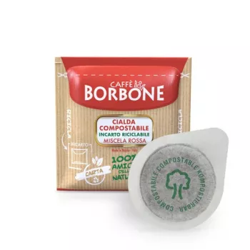 Caffè Borbone Miscela Rossa 44 mm ESE-system kaffepads 100-pak 7,2 g pr. pad
