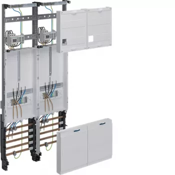 Hager ZK33X3T komplet målerfelt 1050 mm 2 målerpladser 2 fordelingstavler NRW SH MV N-Sachsen