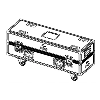 NEXO IDT-2CASE84 Flight Case with Casters for 2x ID84 / ID84T Speakers