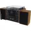 Soundmaster MCD5600BR stereoanlæg med pladespiller, DAB+, FM, Bluetooth, CD, kassette, USB, 2 x 5 W, brun