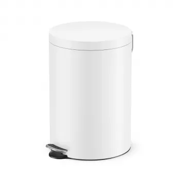 Hailo Selekta M skraldespand med pedal 20 L, mat hvid