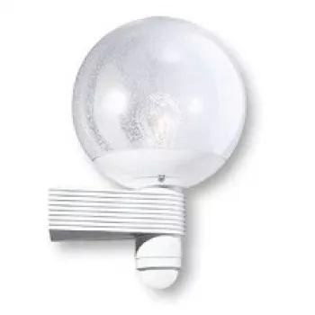 STEINEL L400S hvid udendørs væglampe med sensor 60W E27