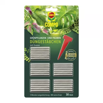 COMPO grøn plante- og palme gødningsstænger 30 stk.