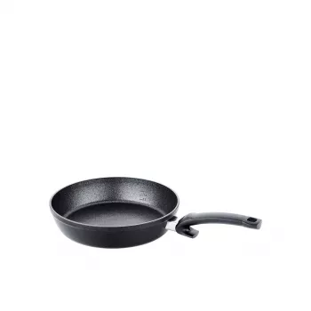 Fissler Adamant Comfort 28 cm stegepande, aluminium, antihaft, induktionsklar, sort/sølv