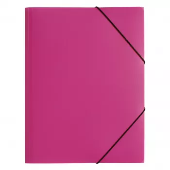 PAGNA elastikmappe A3 PP 3 klapper mørk pink