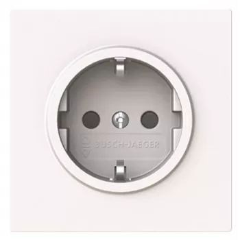 Busch-Jaeger SCHUKO-stikdåse 20 EUCB-44G Safety+ alpin hvid future® linear