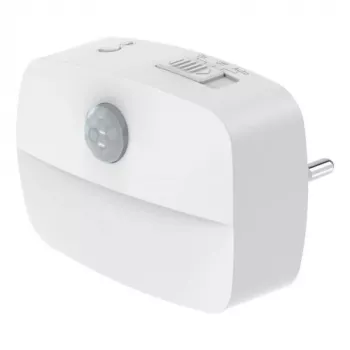 ANSMANN NL30 AC 1,5W LED-natlampe med skumringssensor, hvid