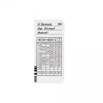 BÜRK MOBATIME Time Card Type 2-5 F.K975 (B01820400400) - 100-pak