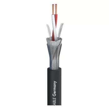 Sommer Cable SC-Primus mikrofonkabel, 2 x 0,50 mm², PVC Ø 6,7 mm, sort, metervare (200-0151)