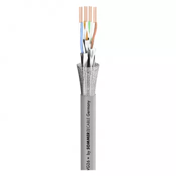 Sommer Cable SC-Mercator CAT.7 netværkskabel, FRNC, Ø 6,5 mm, grå (580-0306F)