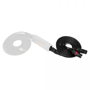 Sommer Cable SC-Peacock MKII DMX-adapterkabel, 2 x 0,22 mm², XLR-stik 3-polet til XLR-bøsning 5-polet, HICON, sort, 5 m (PCGU-0500-SW)